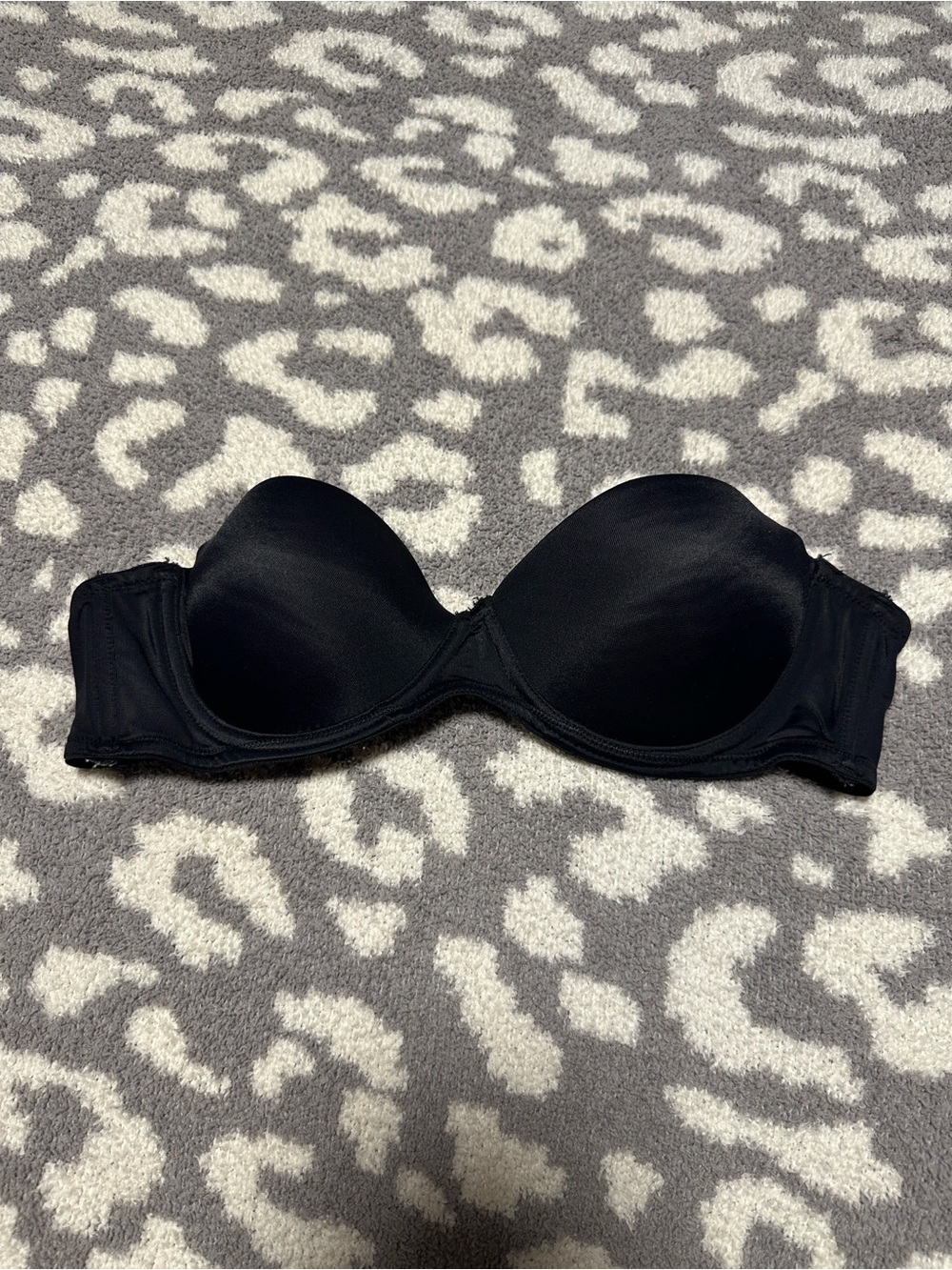 Ellen Tracy Black Strapless Push-Up Bra